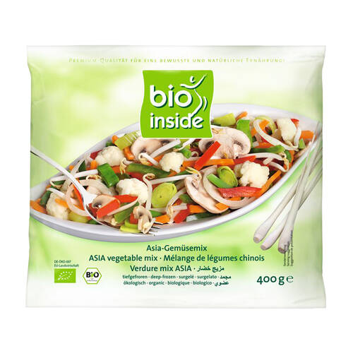 ***BIO INSIDE Mix azjatyckich warzyw do woka, bezglutenowy mrożony 400g - BIO