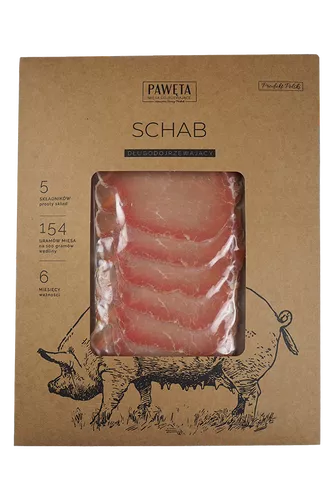 *PAWĘTA Schab wieprzowy dojrzewający plastry (50 g)