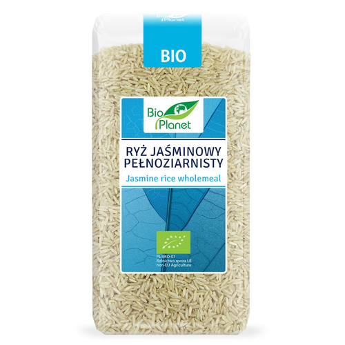 BIO PLANET Ryż jaśminowy pełnoziarnisty, ekologiczny (500g) - BIO