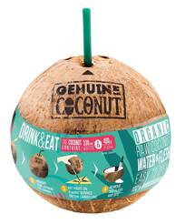 GENUINE COCONUT Kokos ekologiczny ze słomką (ok. 0,75 kg) - BIO