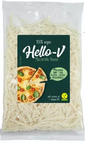 *HELLO-V Roślinna alternatywa sera mozzarella posypka (200 g)