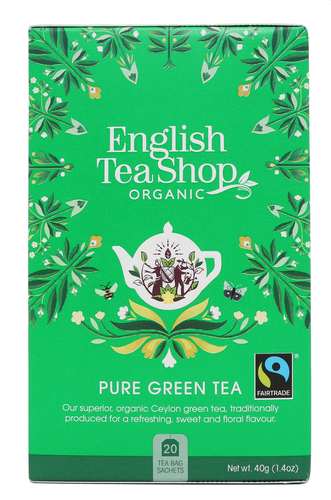 ENGLISH TEA SHOP Herbata zielona (20x2g) - BIO