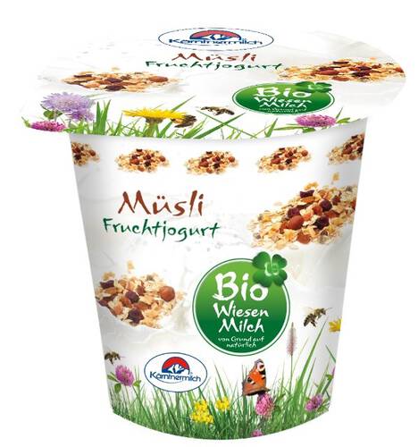 *KÄRNTNERMILCH Jogurt owocowy z mussli, z mleka siennego ekologicznego (150g) - BIO 