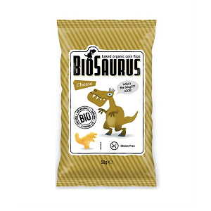 BIOSAURUS Chrupki kukurydziane z serem (50g) - BIO
