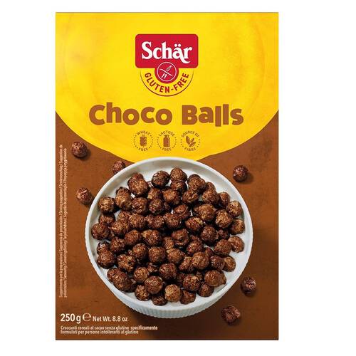 SCHAR Chrupki kakaowe, bezglutenowe, bez laktozy - Choco Balls (250g)
