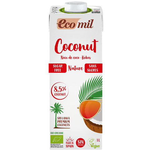 ECOMIL Napój kokosowy ekologiczny, niesłodzony (1l) - BIO