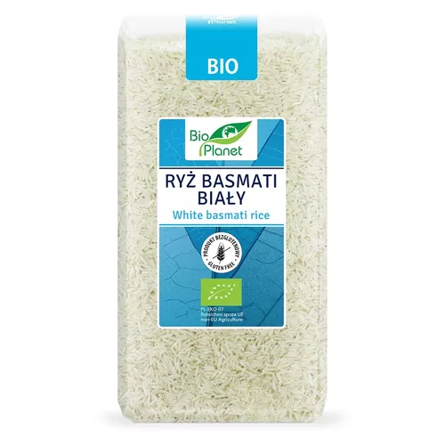 BIO PLANET Ryż basmati biały, bezglutenowy (500g) - BIO