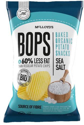 BOPS Chipsy ziemniaczane pieczone z solą morską BEZGL. BIO 85 g