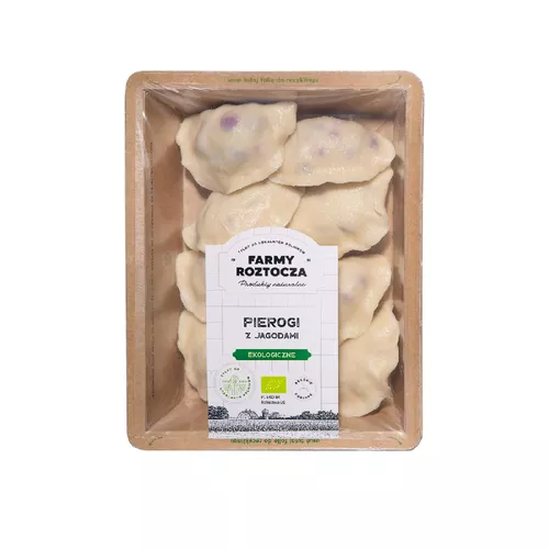 *FARMY ROZTOCZA Pierogi z jagodami (300g) - BIO (dostawa do sklepu - wtorek)