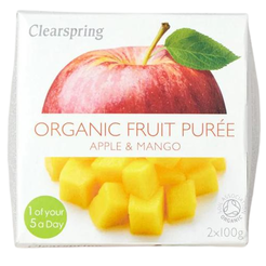 CLEARSPRING Deser jabłko-mango 2 x 100g - BIO