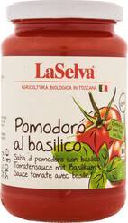 LA SELVA Sos pomidorowy z bazylią (340g) - BIO 
