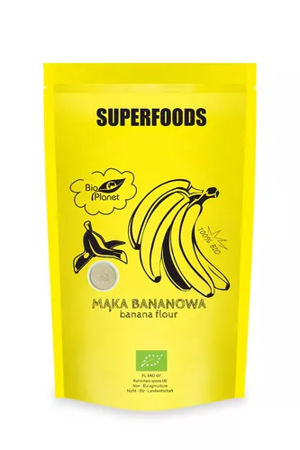 BIO PLANET Mąka bananowa, ekologiczna (200g) - BIO 