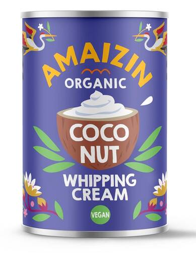 AMAIZIN Krem kokosowy do ubijania (puszka) (400 ml ) - BIO 