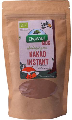 EKOWITAL Kakao instant KIDS z cukrem kokosowym (200g) - BIO