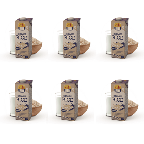 ISOLA 6x Napój z ryżu brązowego ekologiczny (1l) - BIO (opakowanie zbiorcze)