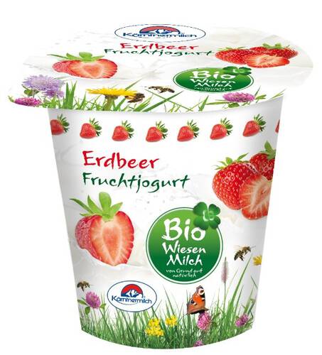 *KÄRNTNERMILCH Jogurt truskawkowy z mleka siennego (150g) - BIO 