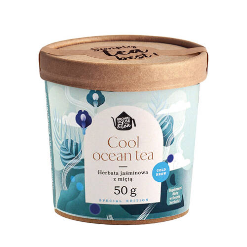BROWN HOUSE & TEA Suplement - herbatka turkusowa COOL OCEAN TEA (50g) 