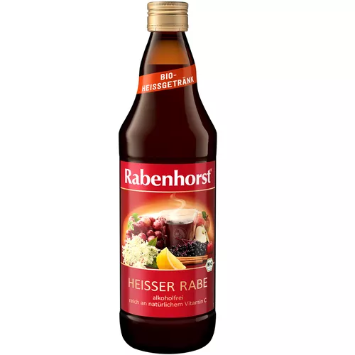 RABENHORST Grzaniec bezalkoholowy jabłko - czarny bez - miód- przyprawy 750 ml - BIO