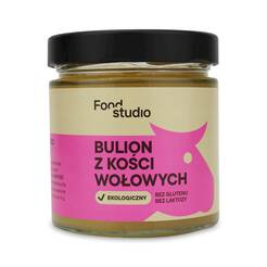 FOOD STUDIO Bulion z kości wołowych bezglutenowy (350 ml) - BIO