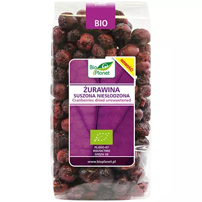 BIO PLANET Żurawina suszona niesłodzona (50g) - BIO