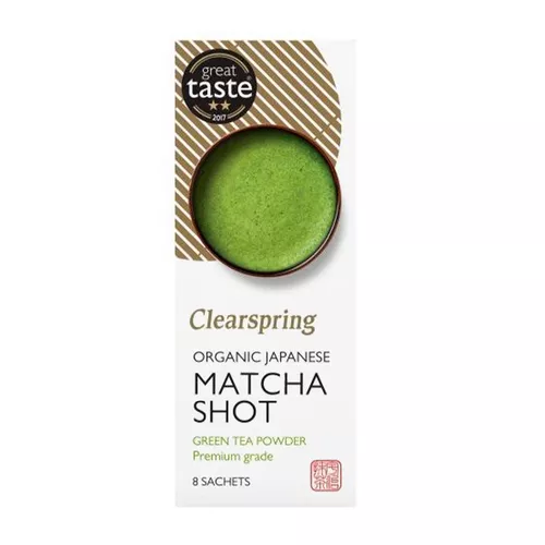 CLEARSPRING  Matcha shot, japońska matcha premium grade, sproszkowana (8x1g) (8g) - BIO