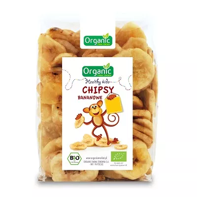 ORGANIC Chipsy bananowe ekologiczne (niesłodzone) (150g) - BIO