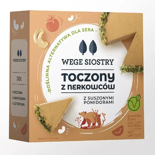 *WEGE SIOSTRY Toczony z nerkowców suszone pomidory z czosnkiem niedźwiedzim (140g)