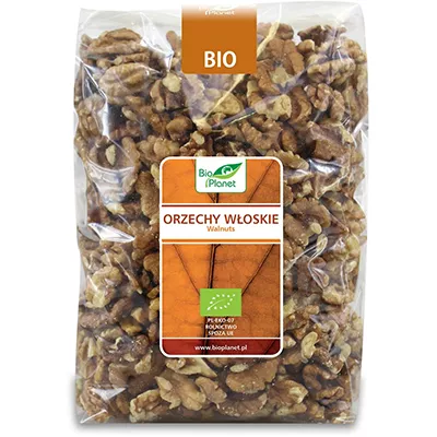 BIO PLANET Orzechy włoskie ekologiczne 1kg - BIO