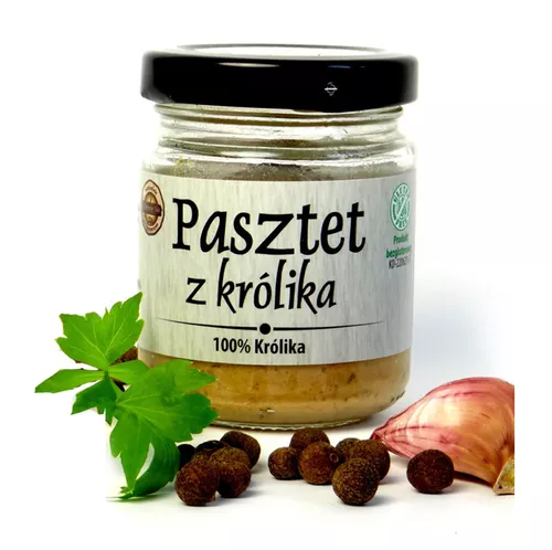 *TRADYCYJNE JADŁO Pasztet z królika, bezglutenowy [słoik] (80g) (f)