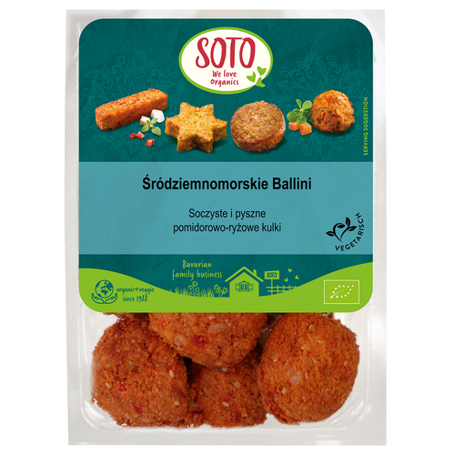 *SOTO Śródziemnomorskie Ballini wegetariańskie (250 g) - BIO