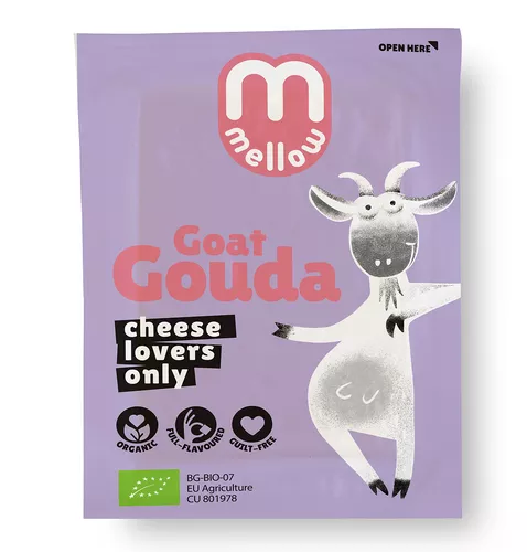 *MMELLOW Kozi ser gouda (200 g) - BIO