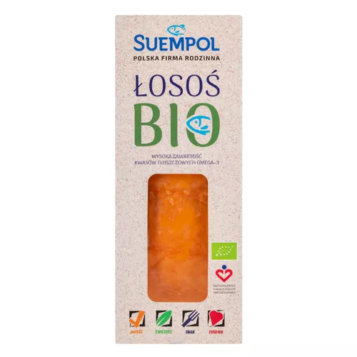 *SUEMPOL Łosoś wędzony na gorąco (100g) - BIO (f)