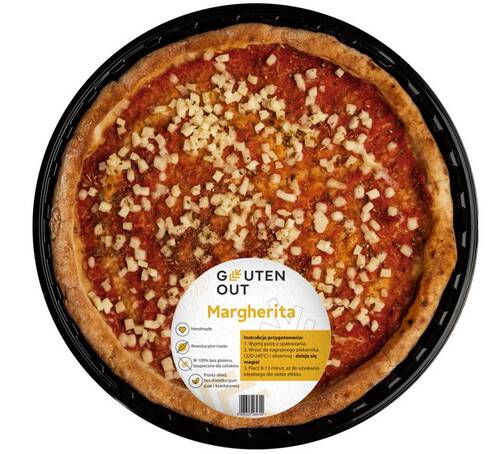 *GLUTENOUT Pizza margarita bezglutenowa średnica 31 cm (320 g)