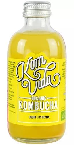 *KOMVIDA Kombucha Cytryna i imbir (250ml) - BIO