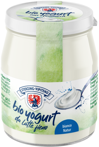 *STERZING-VIPITENO Jogurt naturalny z mleka siennego bezglutenowy (3,5 % tłuszczu) (150 g) - BIO