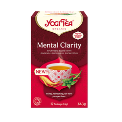 YOGI TEA Herbatka ajurwedyjska jasność umysłu - Mental Clarity (17x1,9g) - BIO 
