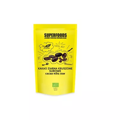 SUPERFOODS Ziarna kakao kruszone surowe (250g) - BIO