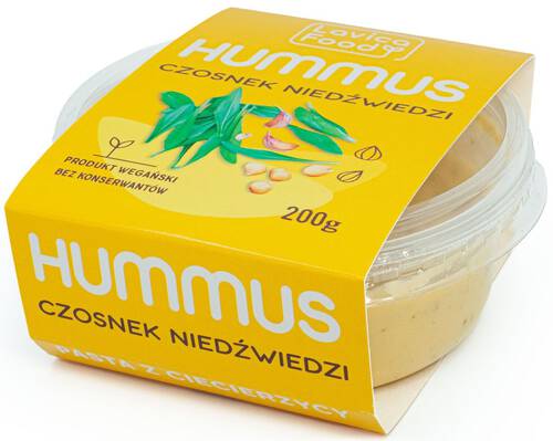 *LAVICA FOOD Hummus czosnek niedźwiedzi (200g)