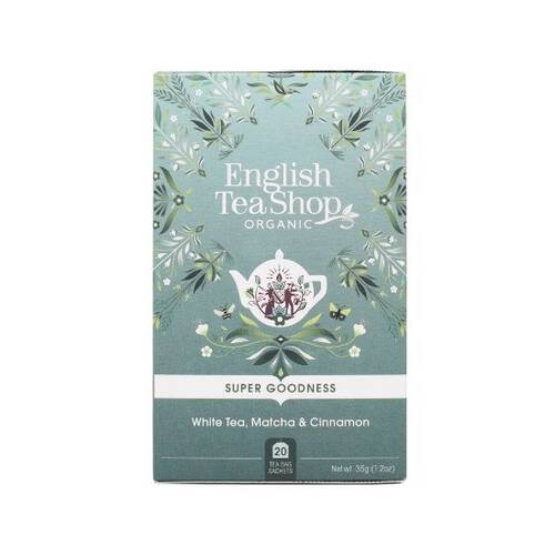 ENGLISH TEA SHOP Herbata biała z cynamonem, matchą i imbirem (20 x 1,75) - BIO