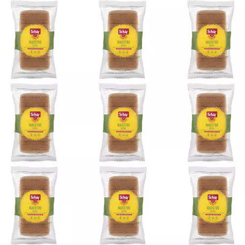 9x SCHAR Chleb wieloziarnisty bezglutenowy, bez laktozy Maestro Vital (350g) (zbiorcze)