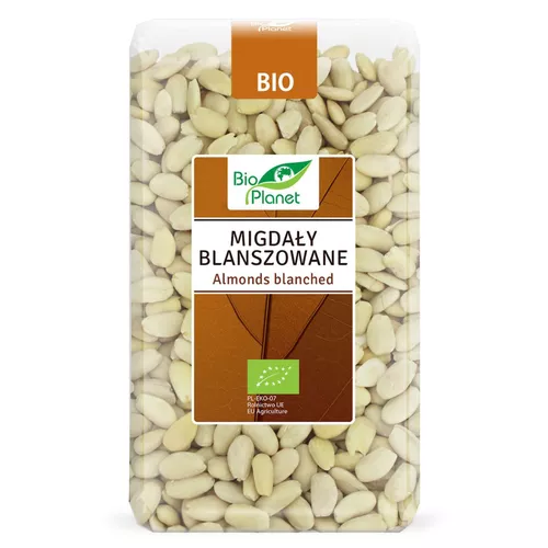 BIO PLANET Migdały blanszowane ekologiczne (1kg) - BIO