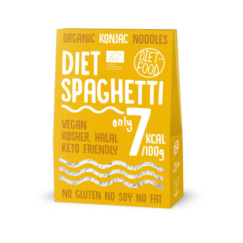 DIET-FOOD Makaron shirataki spaghetti (Konjac Noodles) (300g) - BIO