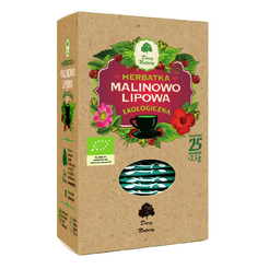 DARY NATURY Herbata malinowo-lipowa w saszetkach ( 25x2,5g) (62,5g) - BIO