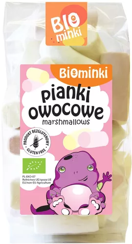 BIOMINKI Pianki owocowe bezglutenowe (100g) - BIO