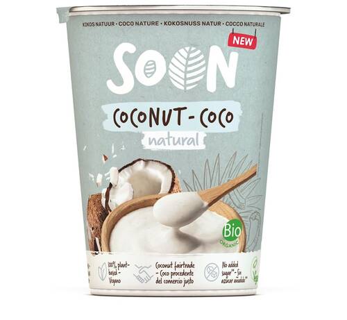 *SOJADE (SOON) Produkt kokosowy naturalny bez dodatku cukru (350 g) - BIO