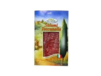 *BIO VERDE Salami Toscanella plastry (80 g) - BIO