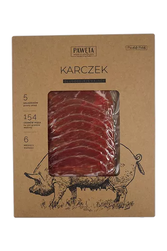 *PAWĘTA Karczek wieprzowy dojrzewający plastry (50 g) 