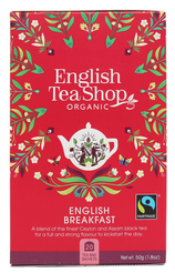 ENGLISH TEA SHOP Herbata English Breakfast (20x2,5g) - BIO FAIR TREADE