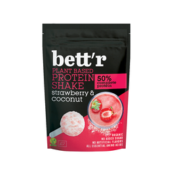 BETT'R Shake proteinowy truskawka i kokos bez dodatku cukru (450 g) - BIO