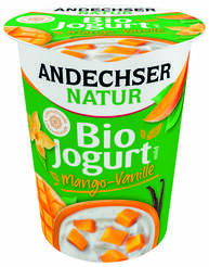 *ANDECHSER Jogurt mango - wanilia 3,8% tłuszczu (400 g) - BIO